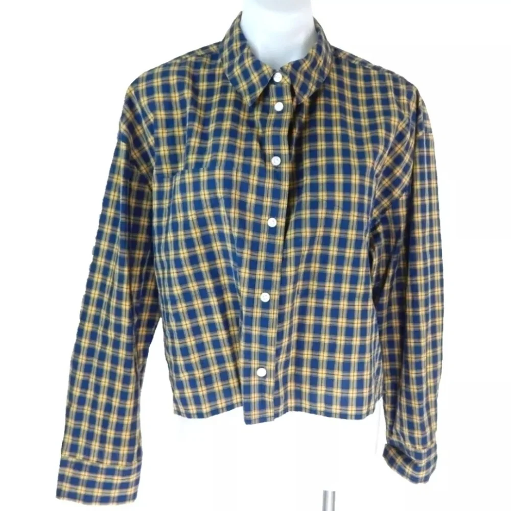 Madewell Signature Crop Poplin Shirt - Picture 2 of 4